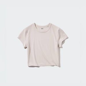 Women's Cream cropped Top